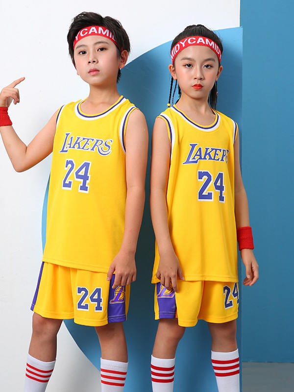 Children's Basketball Uniform Suit Boy Bull Jersey Kobe Bryant Girl Primary School Student Kindergarten Game Uniform Customization