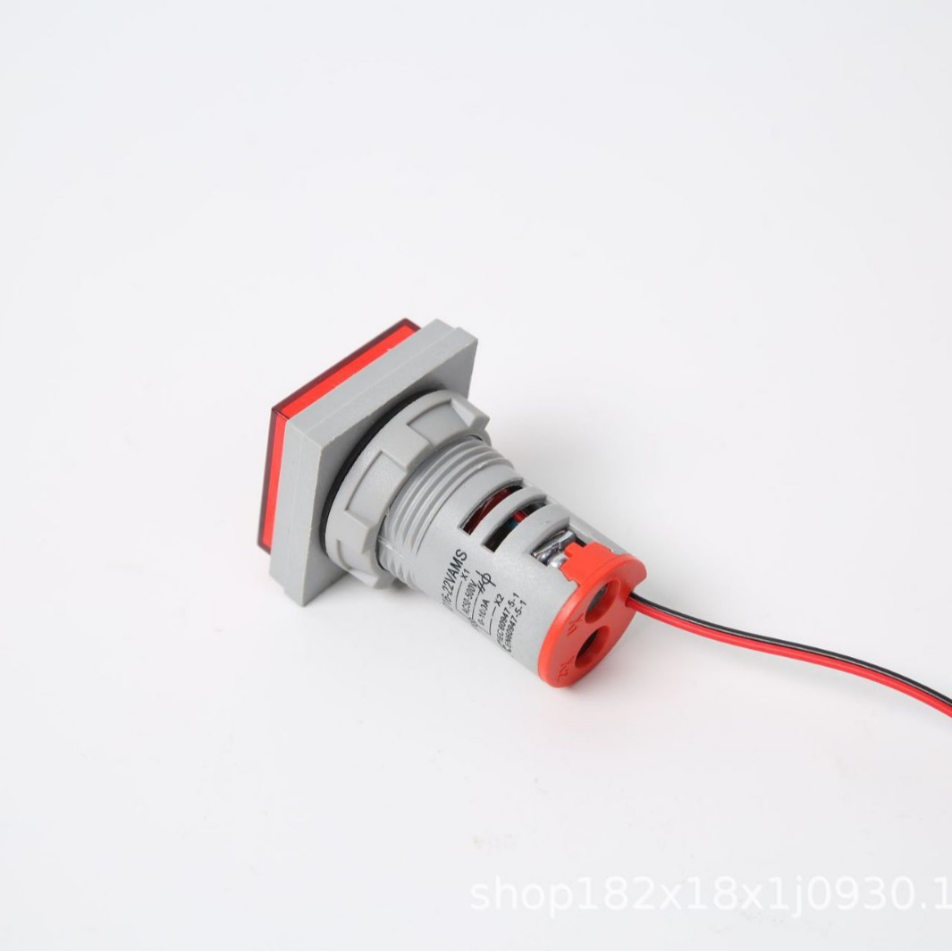 Square AC voltage ammeter AD16-22VAMS dual-purpose digital display indicator instrument 220V