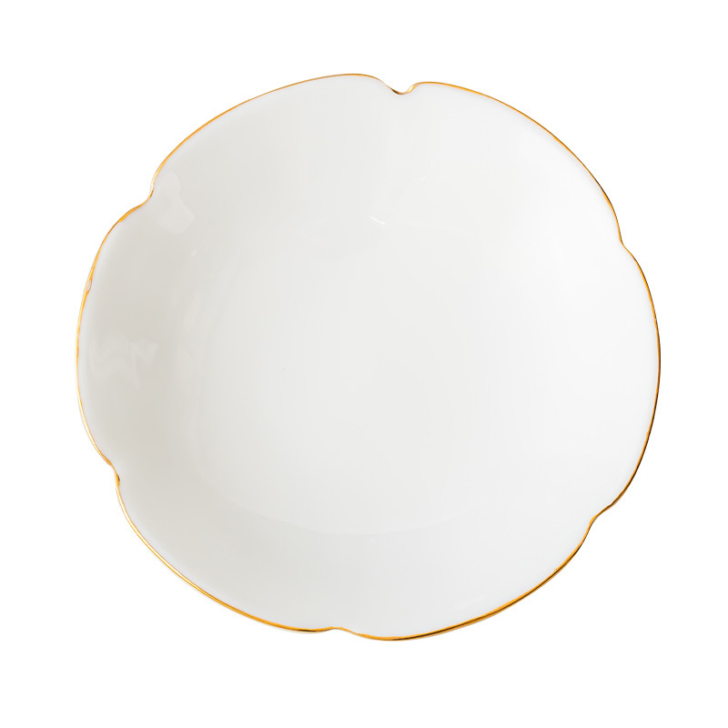 Handmade Sheep Fat Jade Porcelain Coaster Ceramic Coaster Tea Cup Insulation Pad Kung Fu Tea Set Saucer Dehua White Porcelain