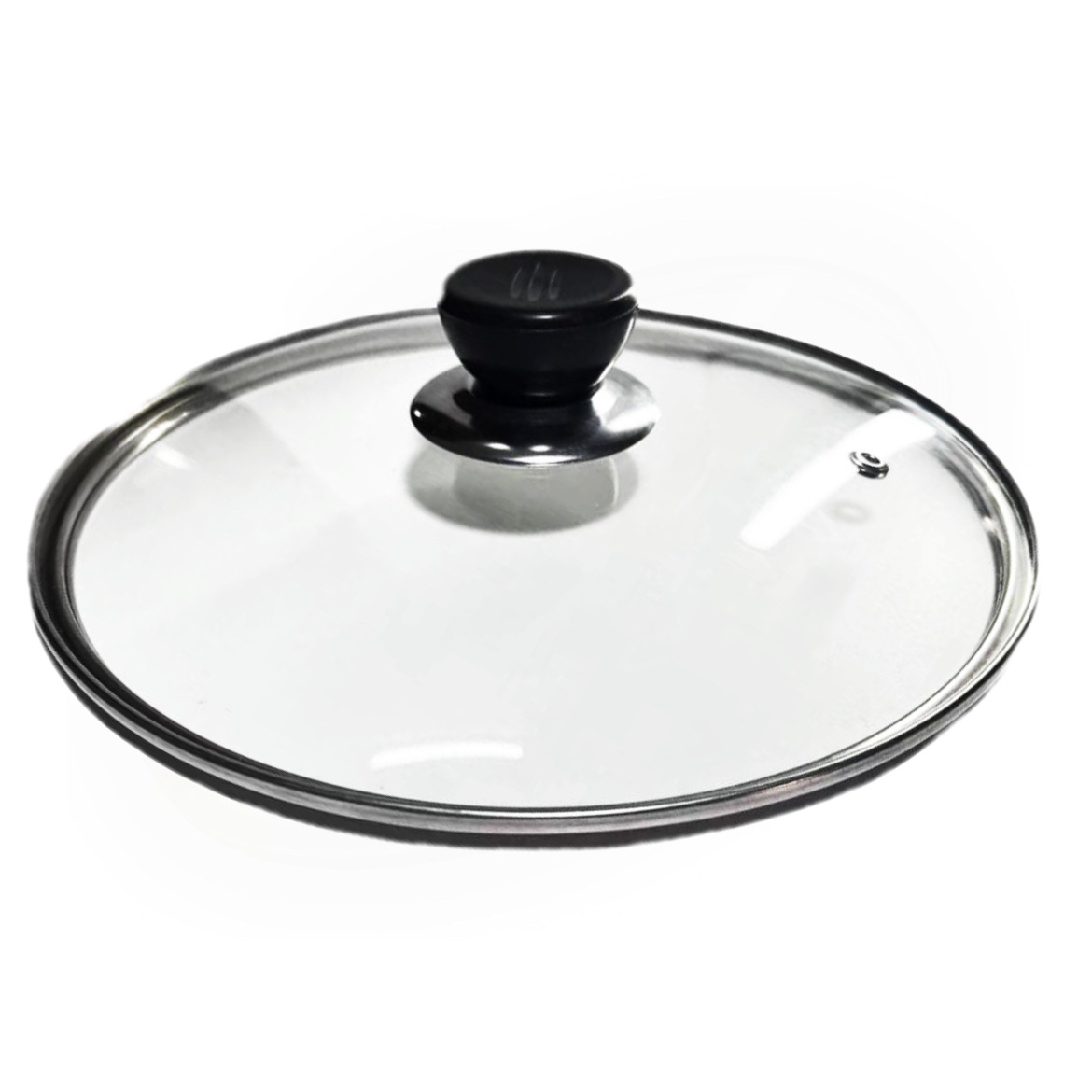 Factory Direct Supply G-shaped Tempered Glass Lid Wholesale Stainless Steel Round Household Soup Pot Wok Glass Lid Explosion-proof