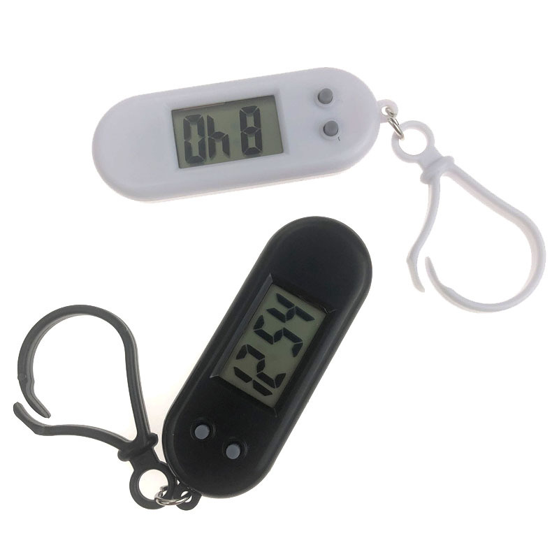 Keychain Pendant Digital Clock Lcd Clock Digital Display Clock Student Exam Digital Watch Compact Mini Portable Hanging Watch