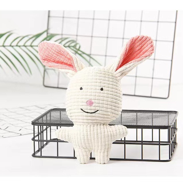 Pet supplies Amazon dogs and cats bite-resistant molars corn velvet sound accompany a variety of cartoon plush toy in stock