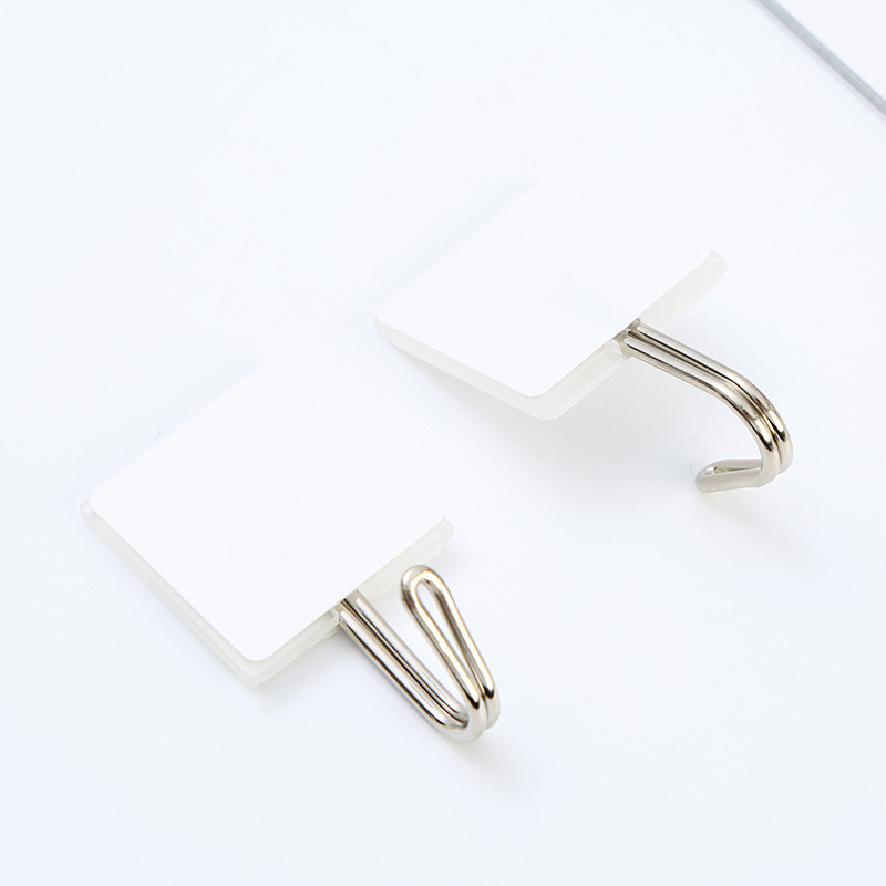 Creative Transparent Plastic Acrylic Hook DIY Hook Hook with Glue Non-perforated Non-marking Strong Viscose Iron Hook