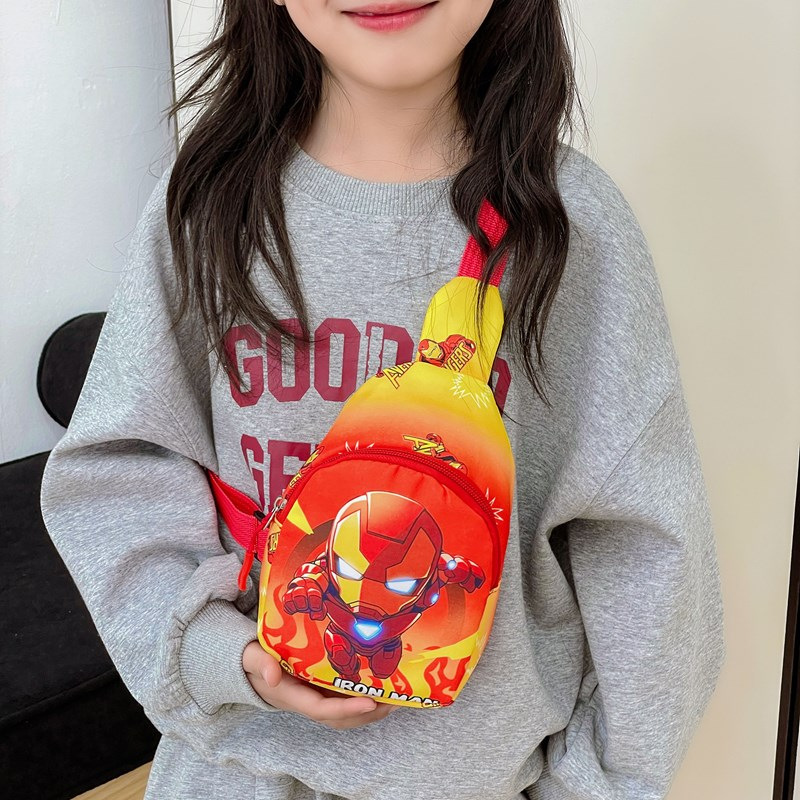 Cross-Border Animation Cartoon Children's Chest Bag Creative New Style Shoulder Bag for Boys and Girls Large Capacity Lightweight Coin Crossbody Bag