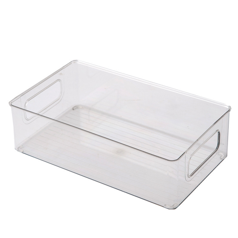 Desktop Storage Box Acrylic Cosmetic Transparent Storage Basket Household Kitchen Storage Box Dormitory Organize Storage Rack