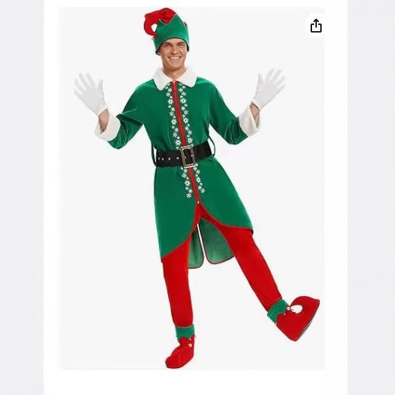 Christmas Adult Men's Costume Santa Claus Costume Christmas Performance Christmas Performance