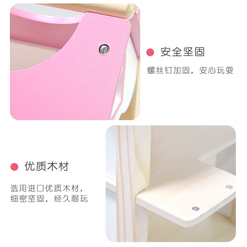 Girl Princess Simulation Play House Portable Nordic Doll House Parent-Child Interactive Role Play Villa Furniture Set