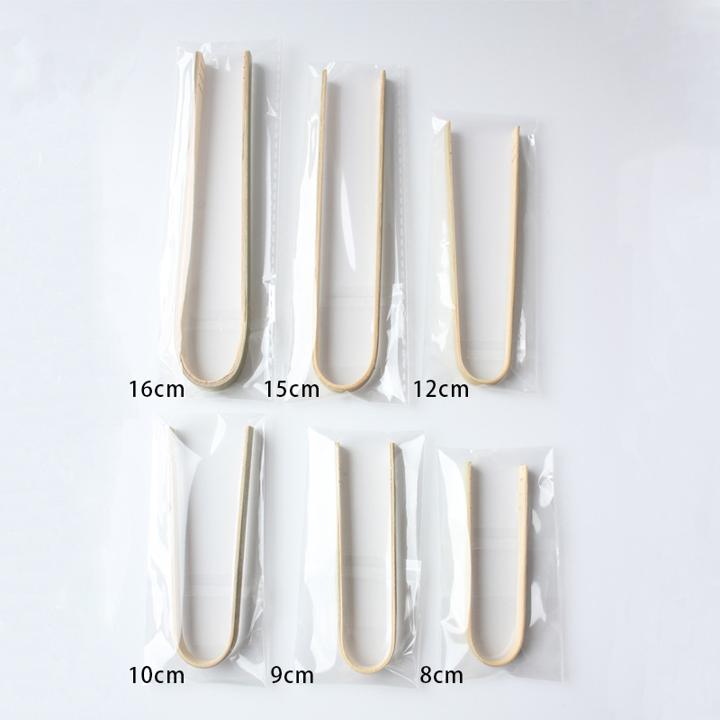Factory direct wholesale green skin bamboo food clip three-color bamboo clip bread clip cake clip shrimp clip environmental protection and health bamboo