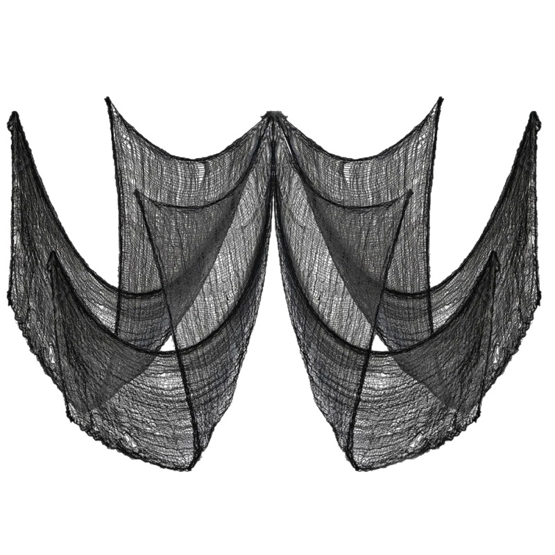 Halloween Gauze Nightclub Ghost Festival Decorative Gauze Bar Haunted House Secret Room Horror Atmosphere Arrangement Tattered Cloth
