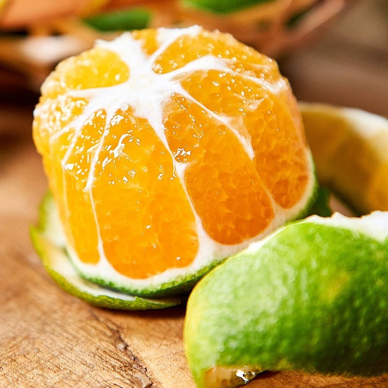 【New Fruit】Hubei Seedless Honey Tangerines Wholesale 1.5kg Fresh Sweet and Sour Green-Skinned Tangerines Seasonal Fruit