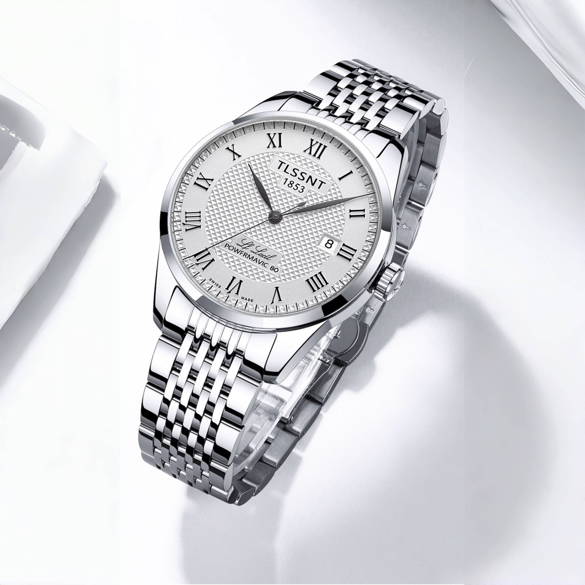 Tianjia Swiss Le Locke Douyin Live Broadcast Popular Fully Automatic Watch Steel Band Men's Luminous Waterproof Watch Supply