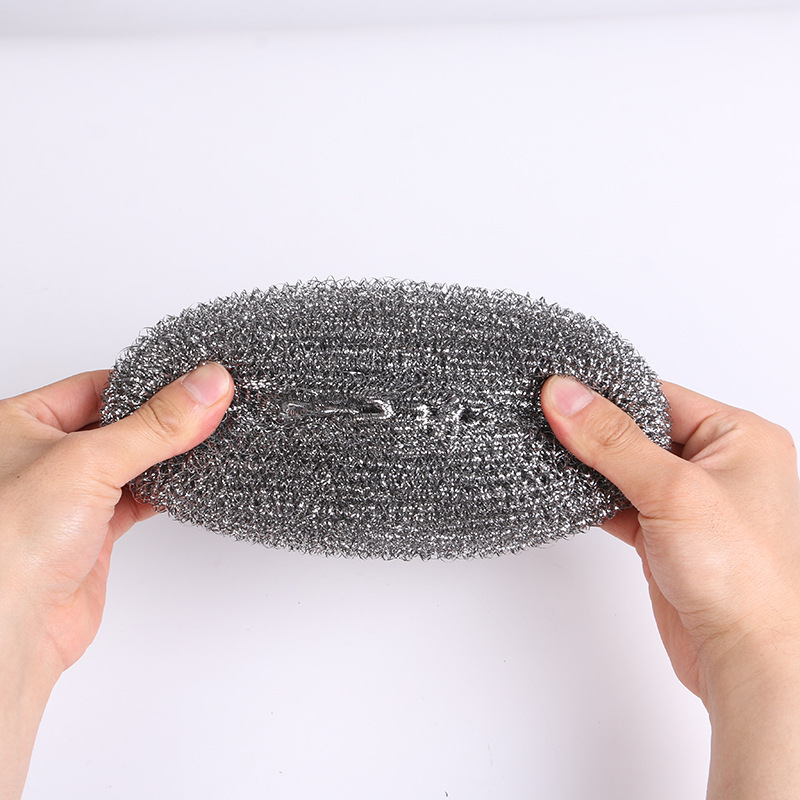 Factory large independent packaging 410 cleaning ball steel ball brush bowl artifact pot brush kitchen cleaning ball steel ball