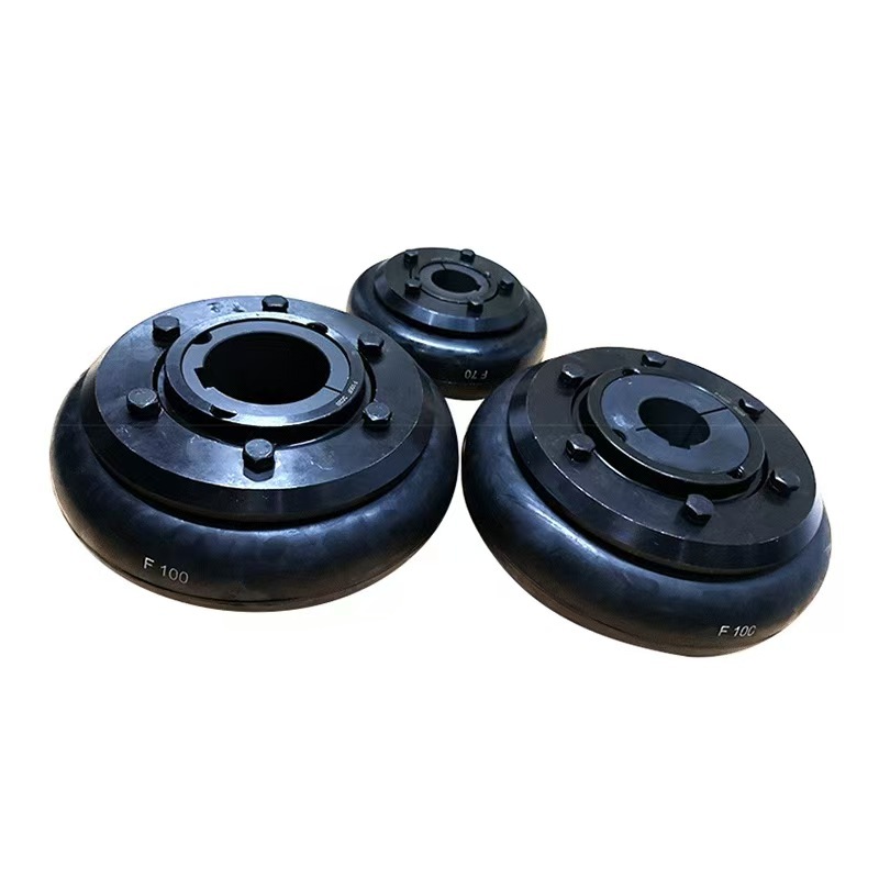 Manufacturer Supplies Tire Coupling F-Type Rubber Tire Body High Torque with Keyway Block-Mounted Martin Coupling