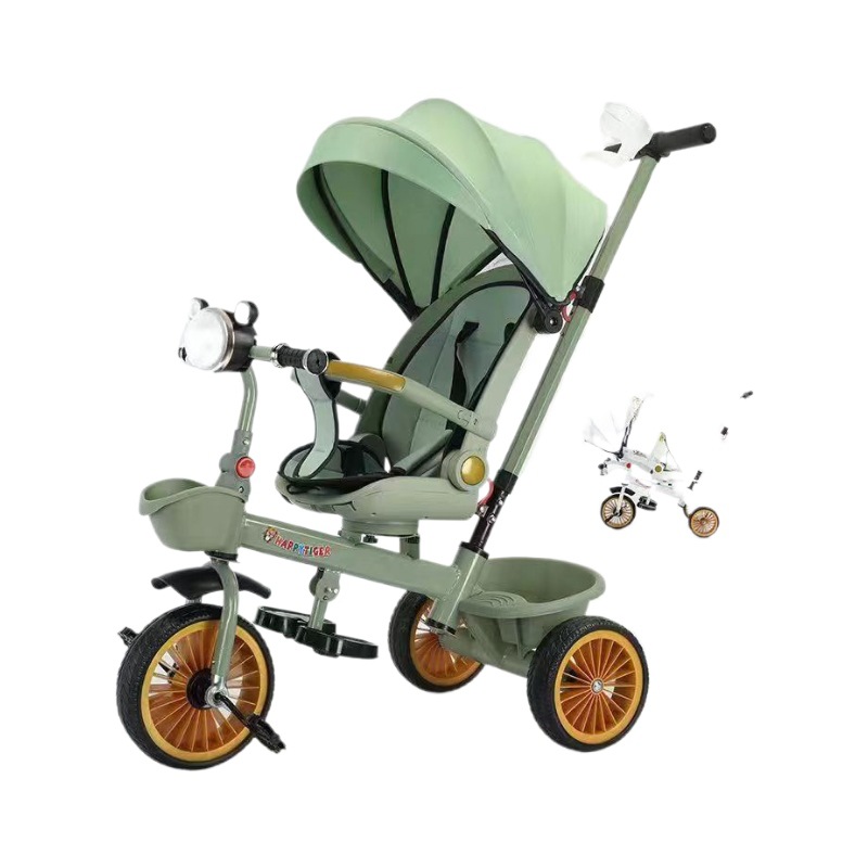 Children's Tricycle Bicycle Can Sit and Lie down Baby Stroller Rotating Seat Baby Walking Artifact