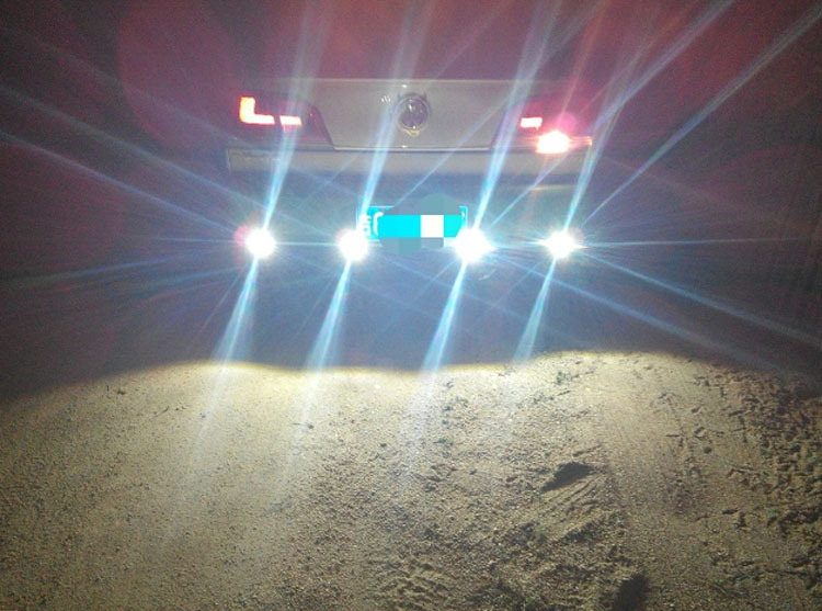 Car LED Eagle Eye Light Daytime Light with Steering Bright Waterproof 12v24v Rogue Reversal Light Underwater Kay