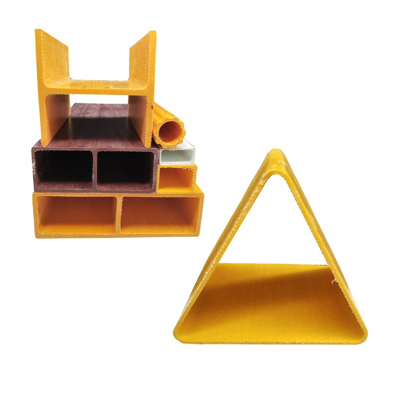 Customized Fiberglass Reinforced Plastic Pultrusion Profiles Square Tubes Round Tubes Angle Steel I-Shaped Steel Channel Steel Spot Frp Special-Shaped Channel U-Shaped Channel