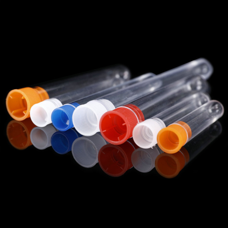 Disposable Plastic Test Tube, Laboratory, Test-Free Tube, Organic Sealing, Trace, Sterile and Corrosion-Resistant