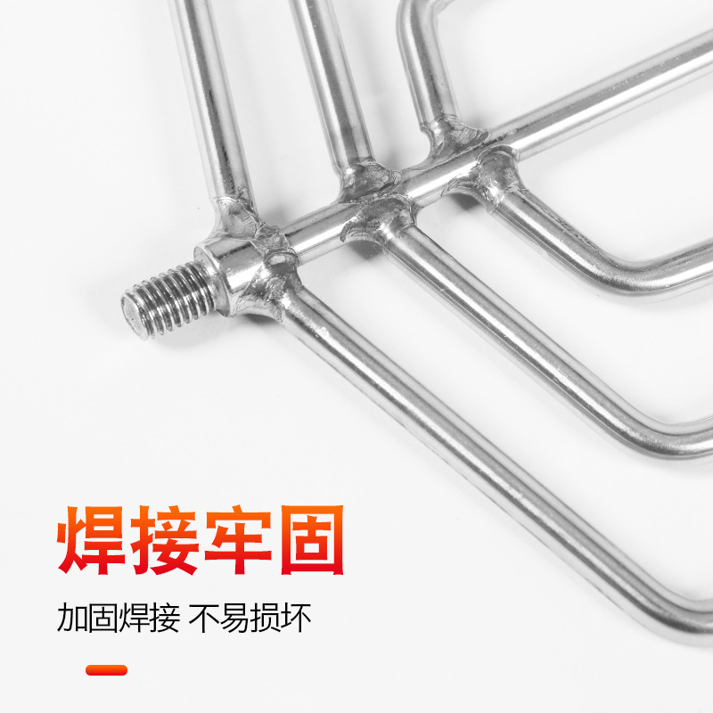 Stainless steel harpoon flat teeth round teeth with barbs 3 teeth five teeth row fork lantern Fork Fishing Gear Accessories Wholesale