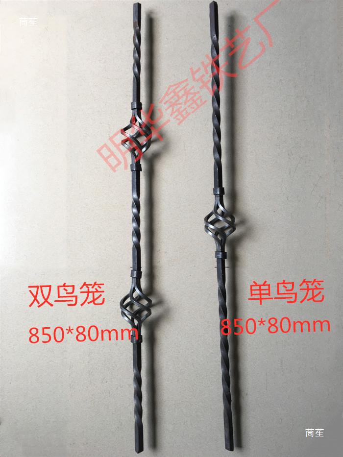 Mature wrought iron European style stair column flower handrail guardrail decoration iron flower piece enclosure railing balcony window bird cage accessories