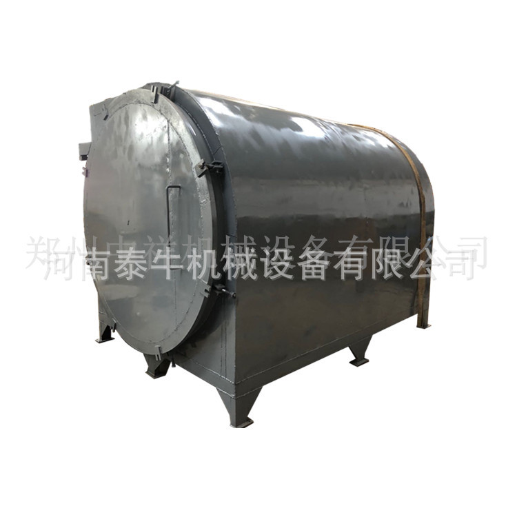 Coconut shell rice husk charcoal wood Carbide Furnace horizontal barbecue hoisting continuous mechanism charcoal carbonization furnace