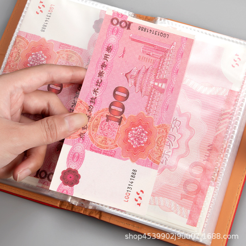 Banknote and Coin Collection Album, Rmb Commemorative Banknotes, Cash Storage Book, Year of the Dragon Banknote Protection Album, Get Rich Quick