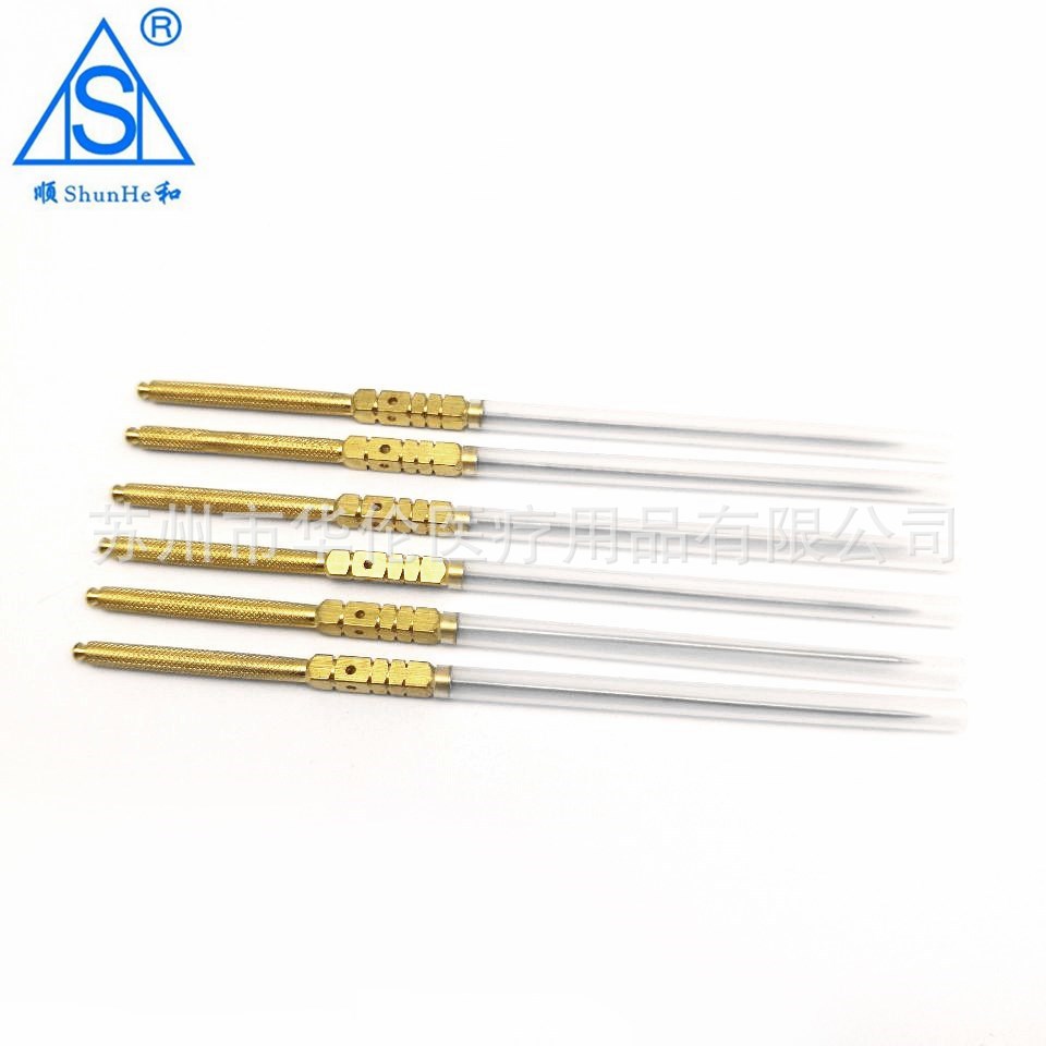 Hua Lun Shun He Brand Four-Hole Easy Needle Single Needle Korean Square Hole Acupuncture Needle Acupuncture Needle Copper Tube Needle
