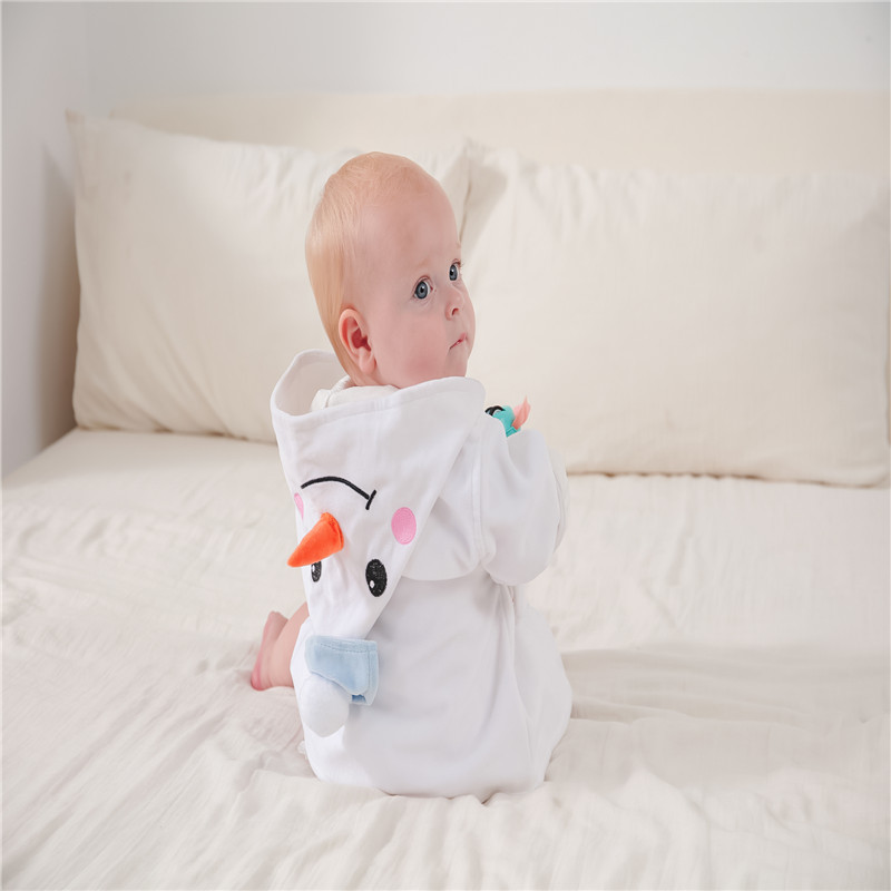 40 cotton children's bathrobe animal shape baby hooded absorbent wearable towel baby home clothing factory wholesale