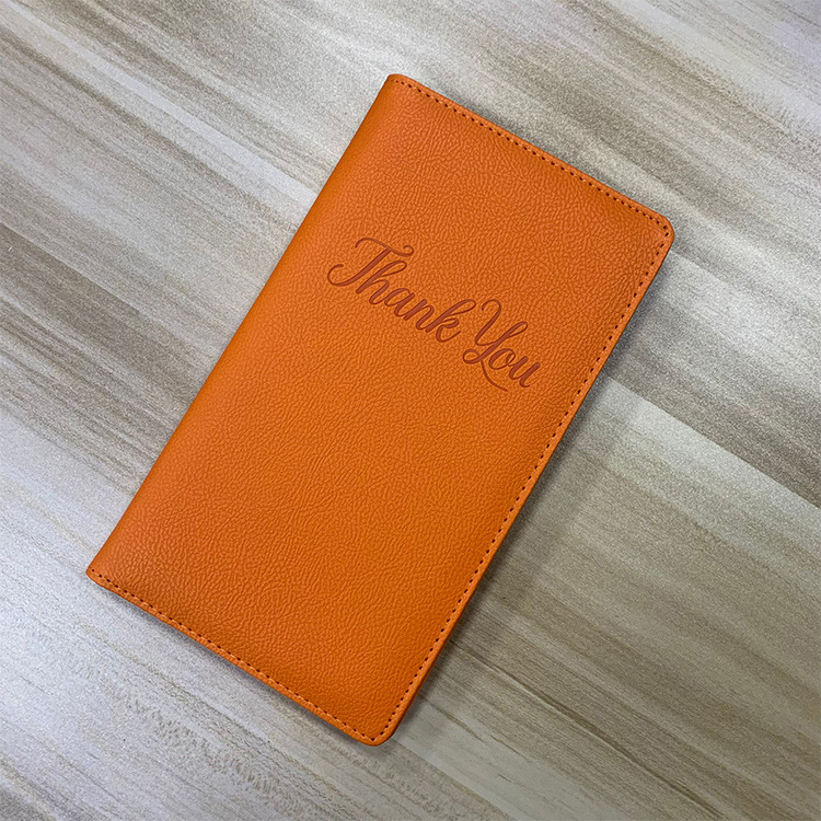 Lightning Delivery Faux Leather Cashier Folder Multifunctional Bill Folder Bar Restaurant Bill Receipt Storage Folder Custom Logo