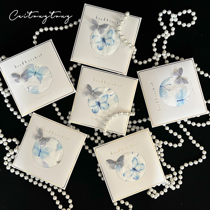 Original niche three-dimensional butterfly coral fleece wedding gift towel meichen meiye opening gift creative towel