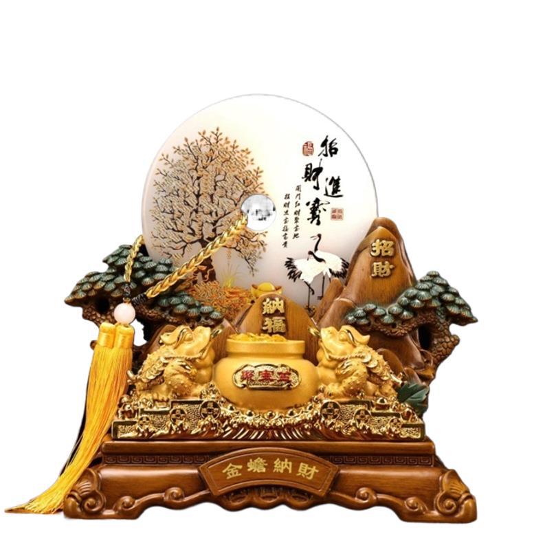 Jinchan Nacai Ornaments Ping An Buckle Office Table Entrance Living Room Creative Chinese Resin Crafts Opening Gift