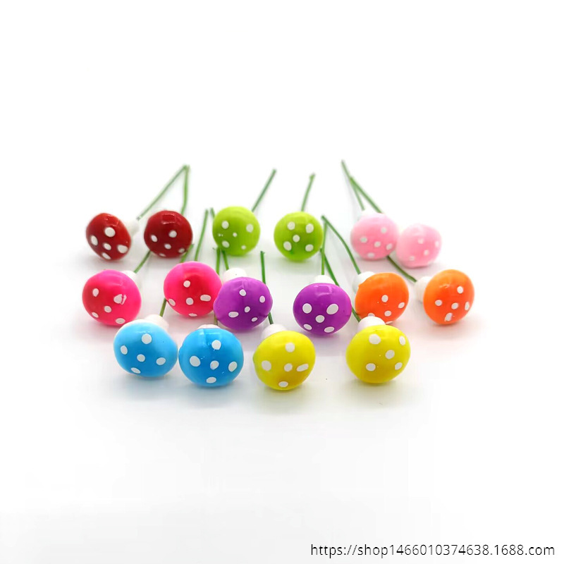 Симуляция пенопластового маленького гриба миниатюрный цветной гриб миниатюрный ландшафтный бассейн мясистые комнатные растения аксессуары для бонсай