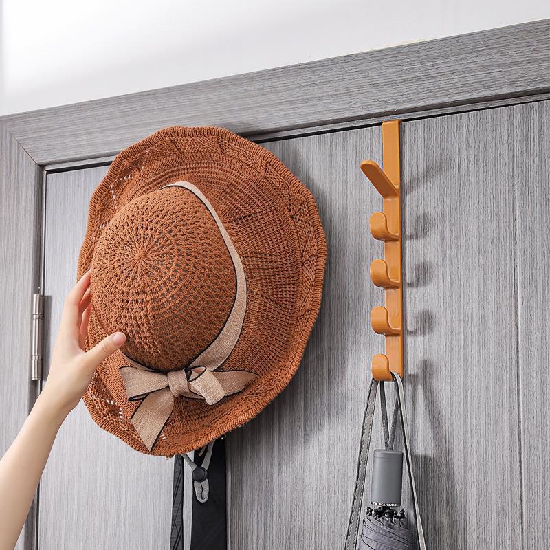 Factory Direct Sale Door Hook No-Drill Wall-Mounted Clothes Rack Magic Door Hanger Wall-Mounted Strong Traceless Clothes Rack
