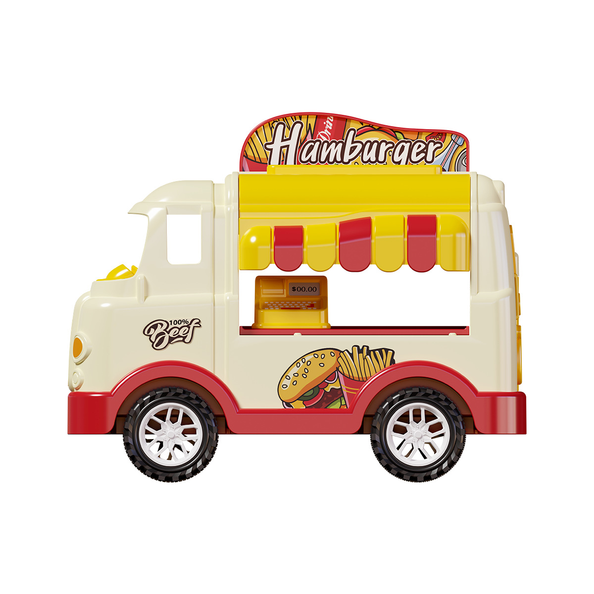 Simulation of Small Household Appliances Laundry Children's Play Toys Air Fryer West Point Dining Car Simulation Kitchen Toys Cross-border