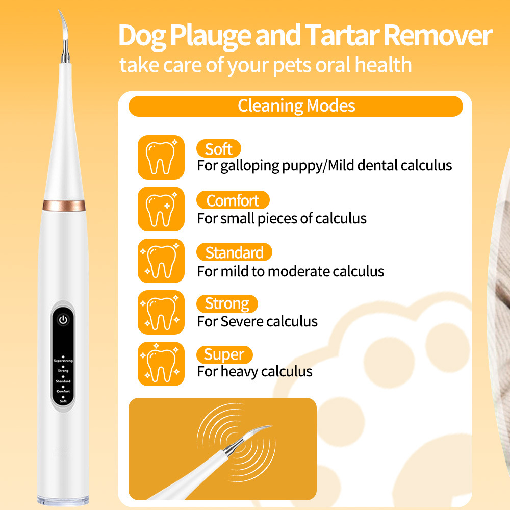 Dog dental scaler dental calculus remover pet beauty ultrasonic electric dental cleaning instrument cat teeth cleaning suit