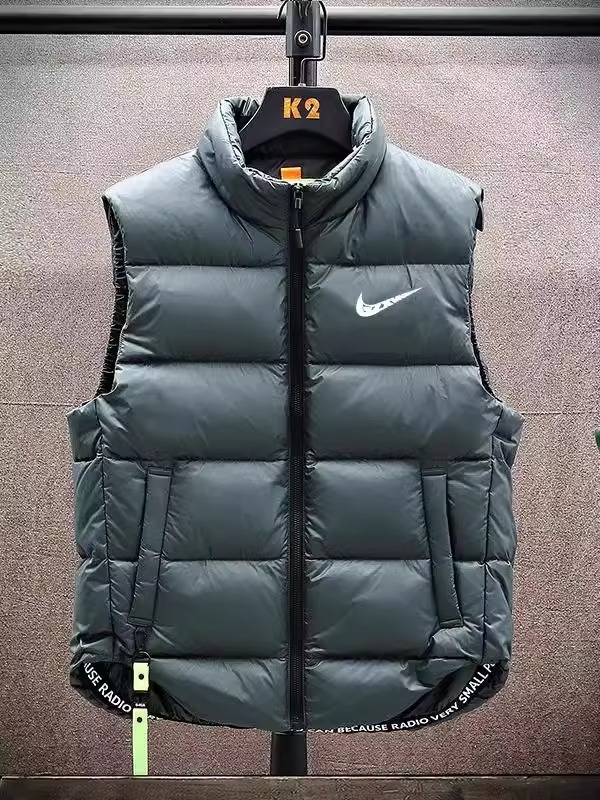 Brand Down Vest Autumn and Winter 2024 New Loose Casual Collar Vest Fashion Brand plus size Jacket for Men