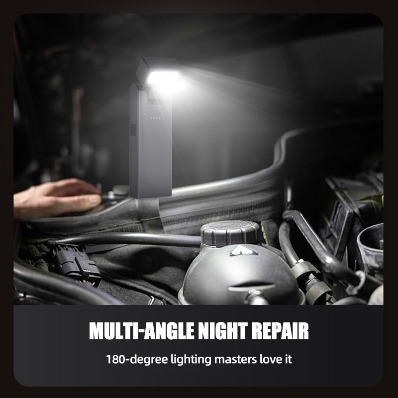Work lamp car mini tool lamp long endurance rechargeable magnetic portable small flashlight outdoor camping warning