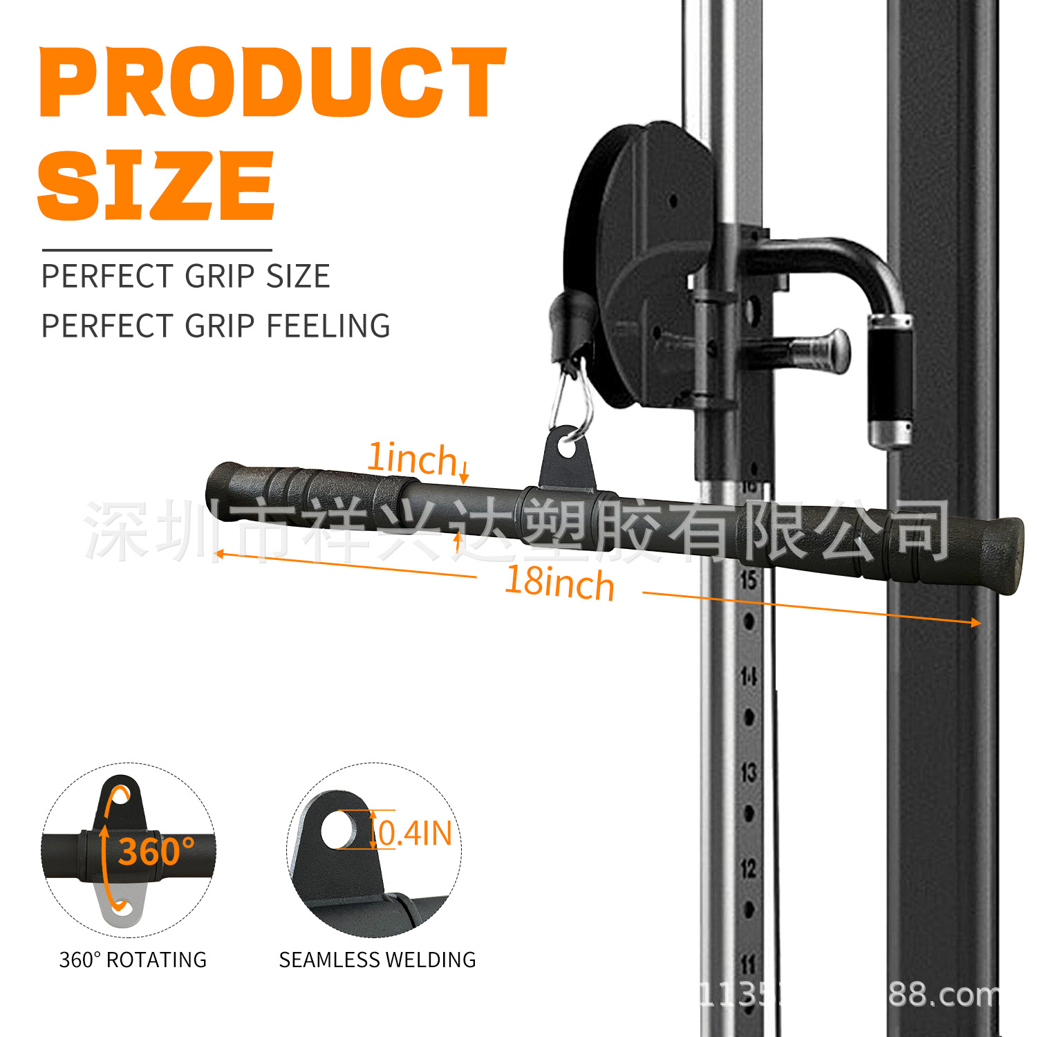 Gantry accessories triceps rope rowing handle double-headed rope high pull rod fitness equipment handle