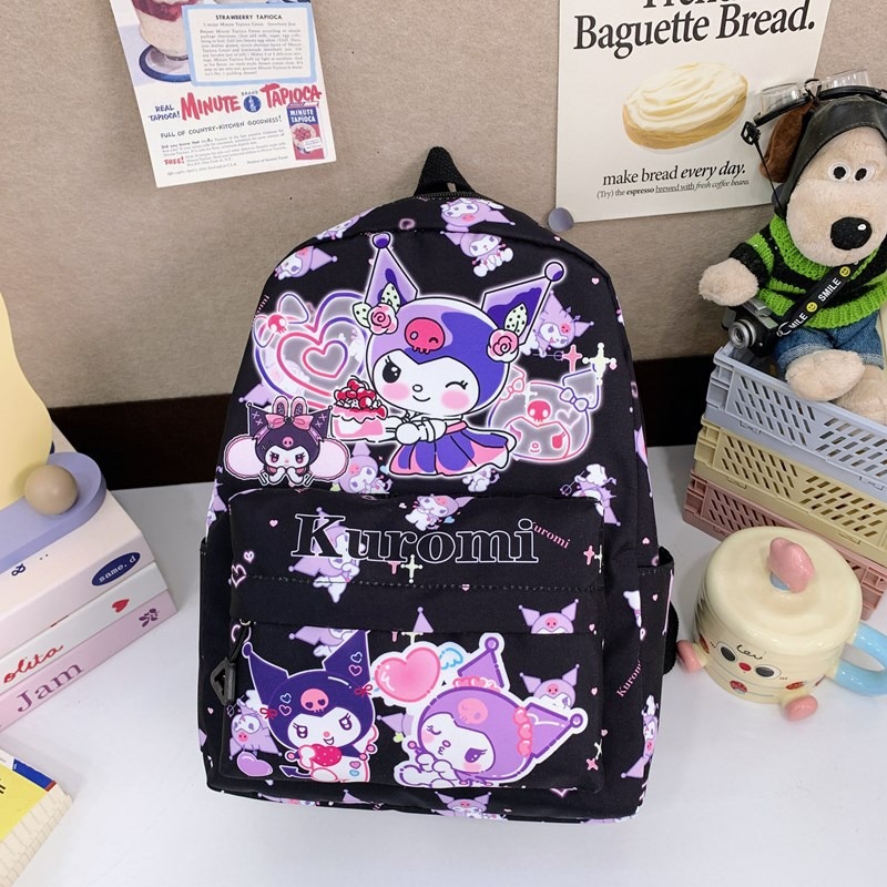 Japanese-Style Cute Lightweight Kindergarten Backpack Nylon Cartoon Ins Style Children's Backpack Boys and Girls Coin Purse Backpack