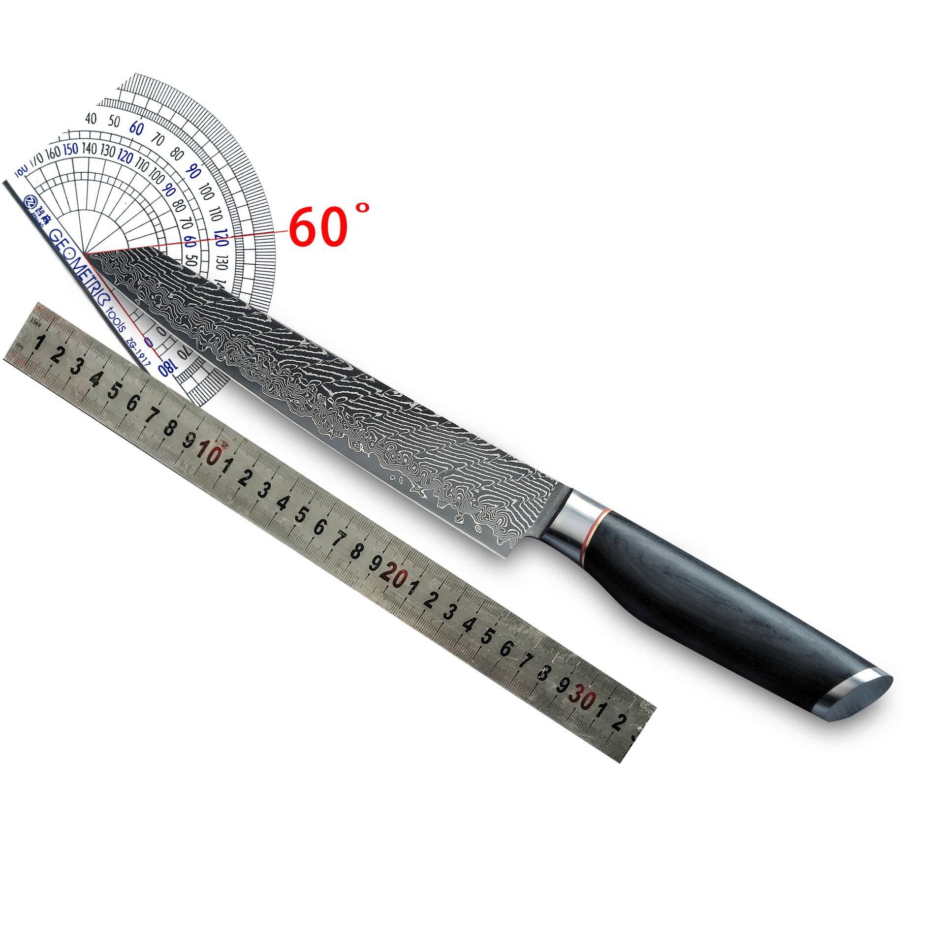 VG-10 powder steel Japanese bayonet Damascus rib lead cut off sushi cuisine special fish raw knife slice