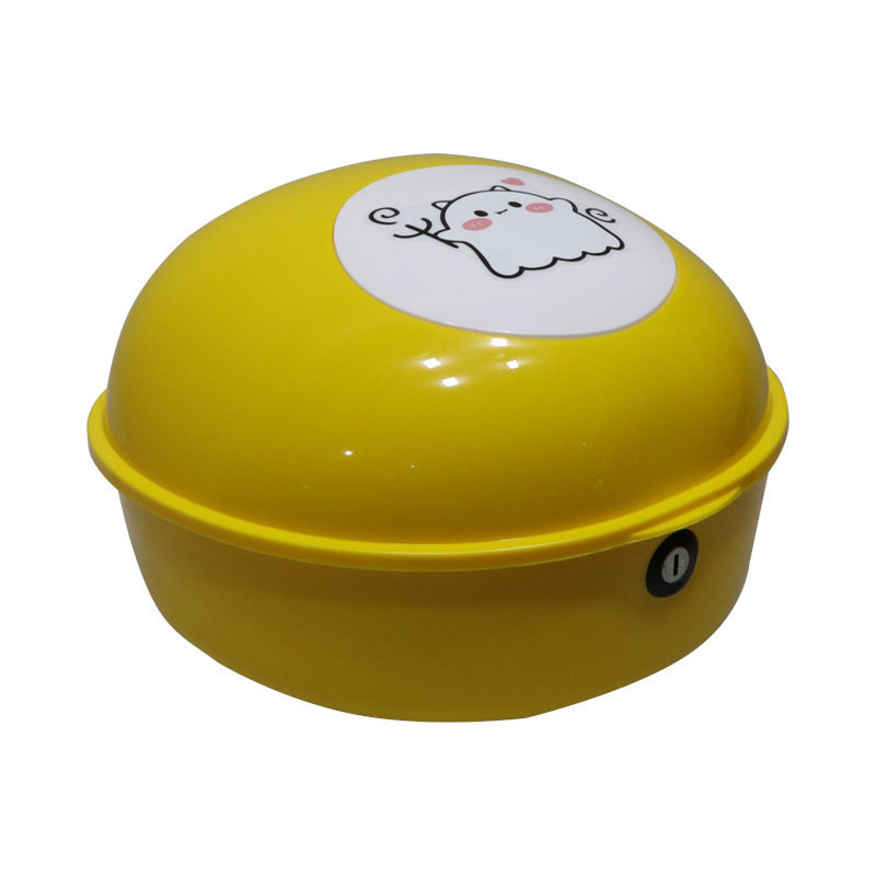 Electric Battery Car Rear Trunk Outdoor Waterproof Lightweight Fall-Resistant Large-Capacity Universal Helmet Storage Box Cute