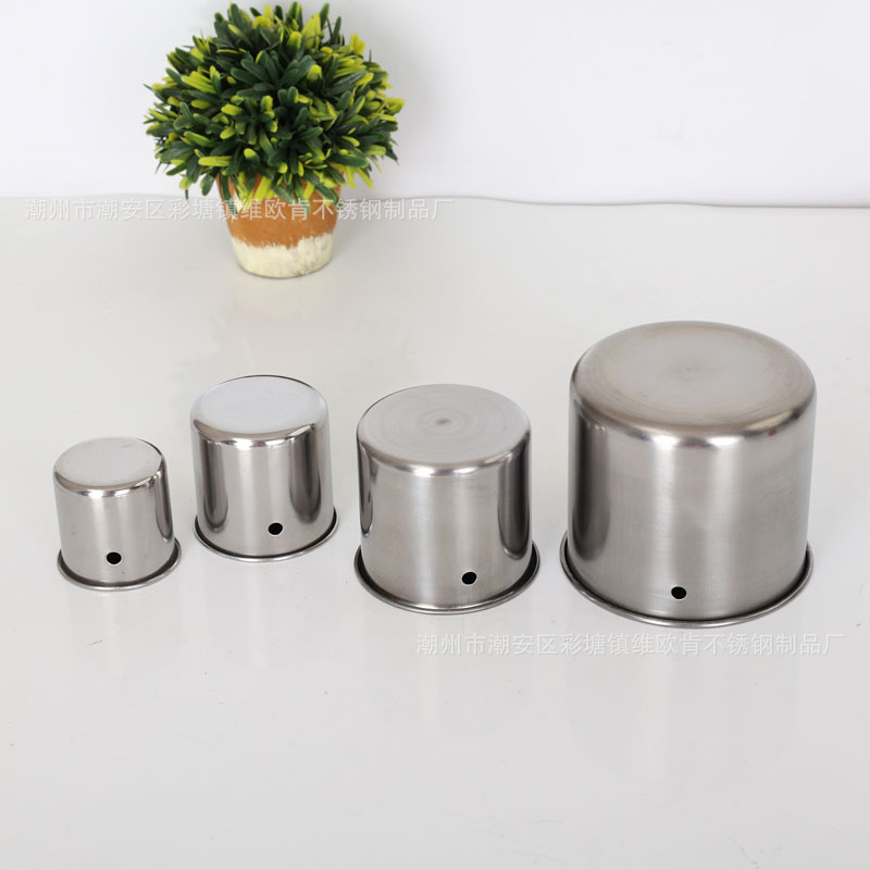 Stainless steel bird feeding cup feeding cup parrot starling feeding activity food cup wholesale bird supplies large size