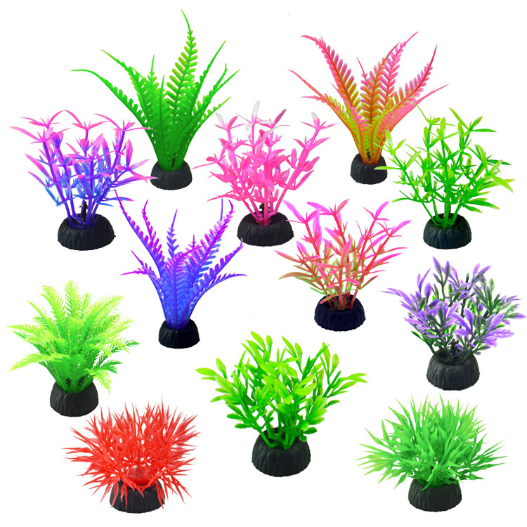 Fish Tank Fake Aquatic Plants Simulated Aquatic Plants Simulated Flowers and Plants Decoration Aquatic Landscaping Plastic Small Aquatic Plants Manufacturer Wholesale
