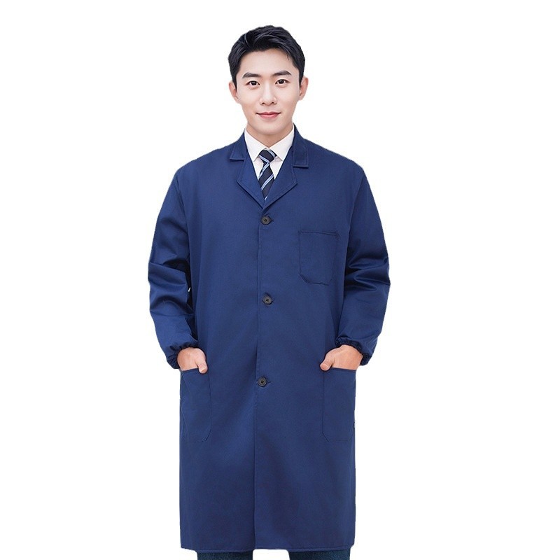 Thickened Blue Lgown Overalls Long-sleeved Overalls Camouflage Dust-proof Clothing Overalls Handling Labor Protection Clothing Dust-proof Workshop Clothing