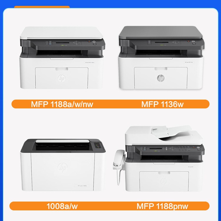 Color Grids Suitable for Hp W1660A Toner Cartridge Hp1188Nw/W/Pnw/A 1008A/W 166A Ink Cartridge 1136W