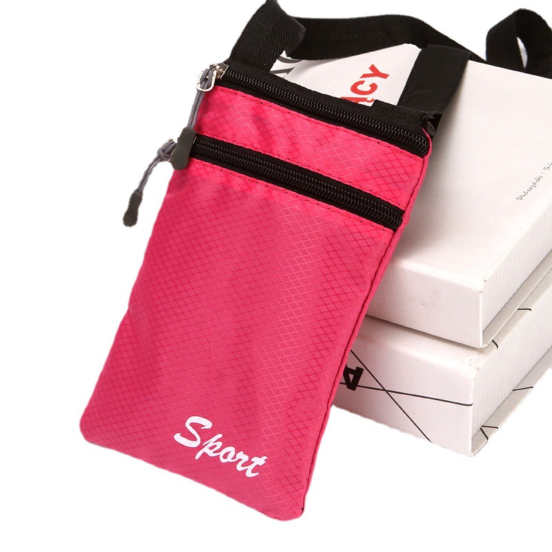 New fashion mobile phone bag simple shoulder slung small square bag passport certificate outdoor small hanging bag coin purse wholesale