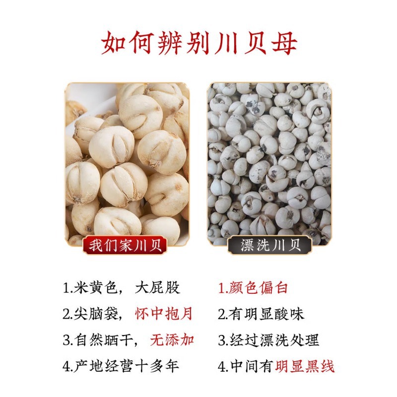 Wholesale of Genuine Wild Sichuan Fritillary Chinese Medicinal Materials from Sichuan Origin, Fritillary Powder for Soup and Stewed Pear Soup
