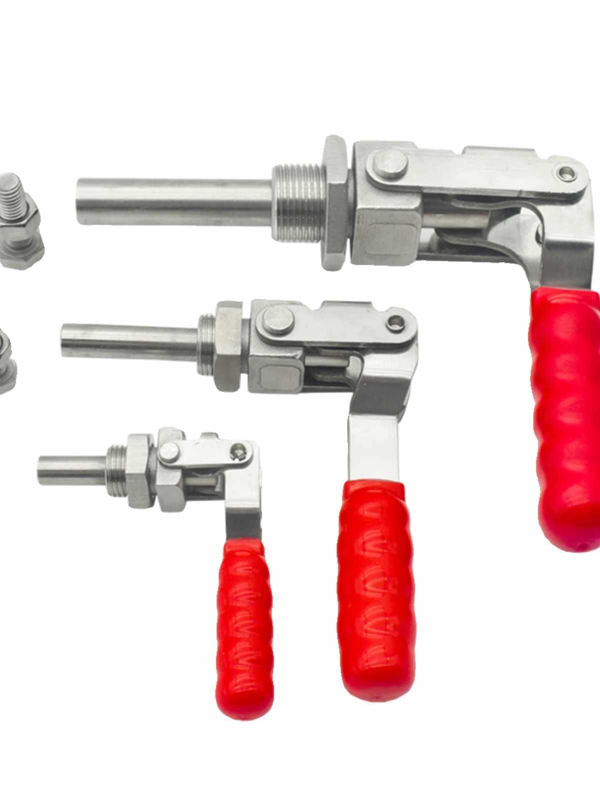 304 Stainless Steel Push-Pull Quick Clamp Holder Pusher Tool Elbow Clamp 304C 305E 301A