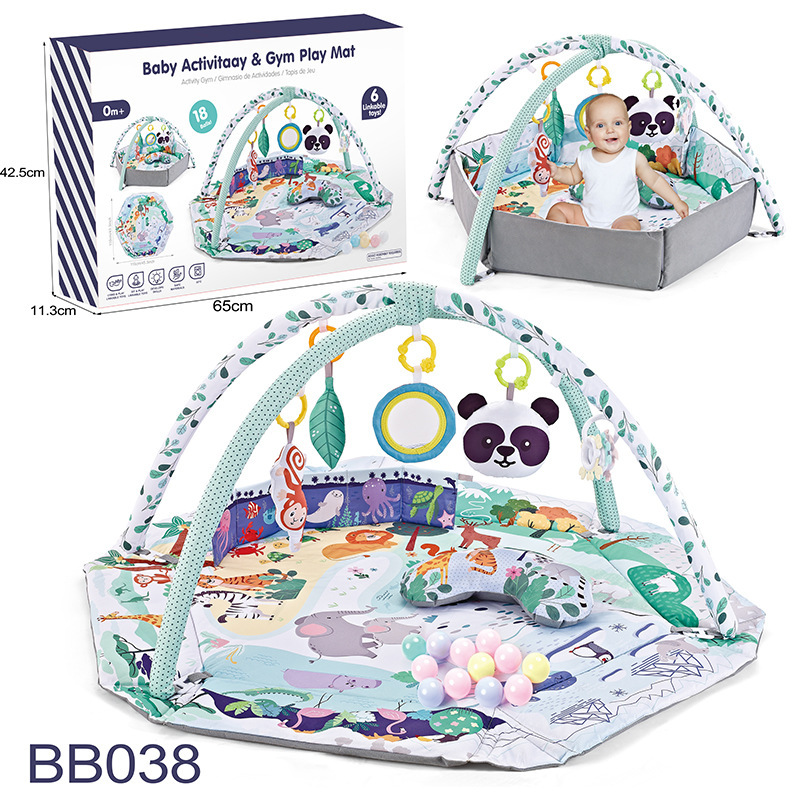 New Baby Toy Fitness Rack Multi-kinetic Enclosure Baby Crawling Mat Game Blanket Newborn Amazon Hot Sale