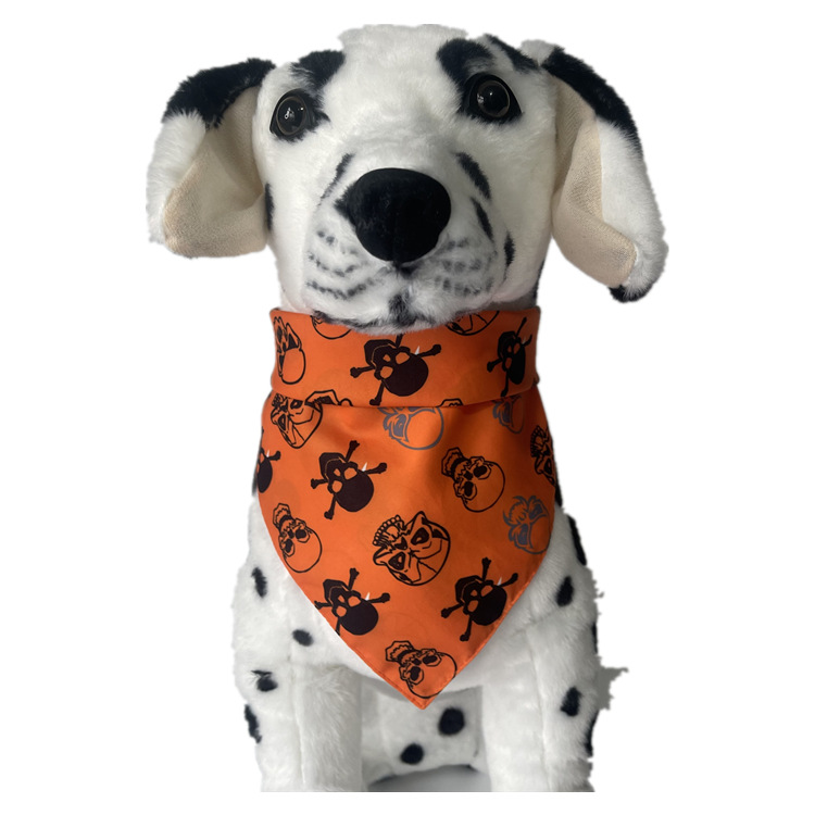 Cross-border Amazon Halloween pet saliva towel pet scarf pet triangle towel dog bib cat dog scarf