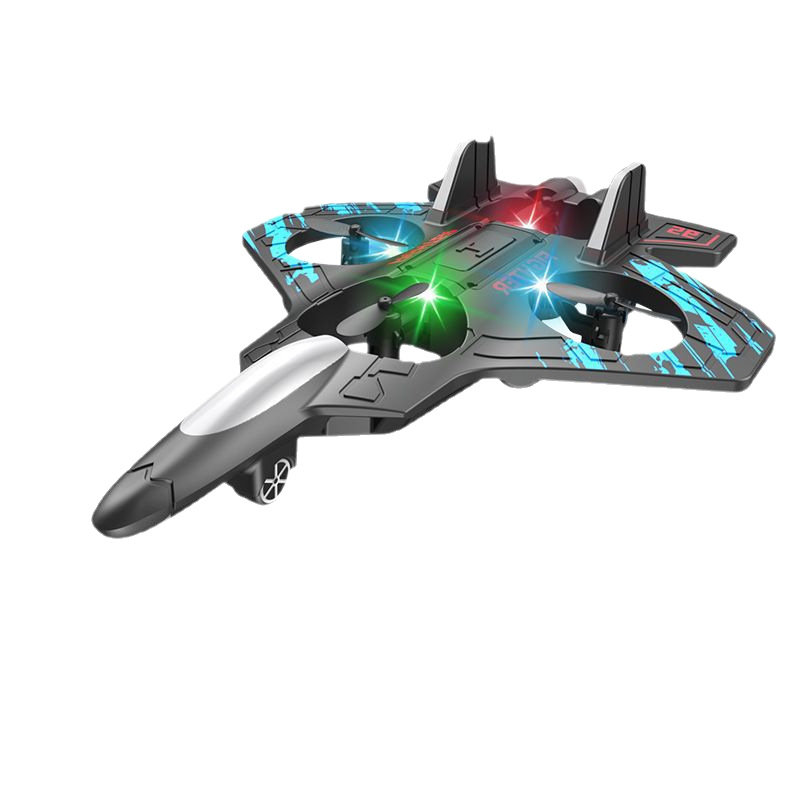 Cross-Border New Remote Control Aircraft, Fall-Resistant Foam Gravity Remote Control Stunt Colorful Light Four-Axis Drone Aircraft